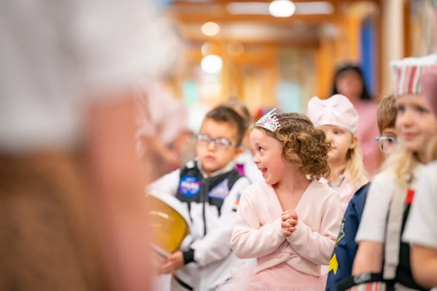 Students in the PreK Occupation Parade