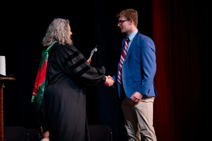 Holland Hall Cum Laude Society students recognized for academic excellence at college counseling ceremony