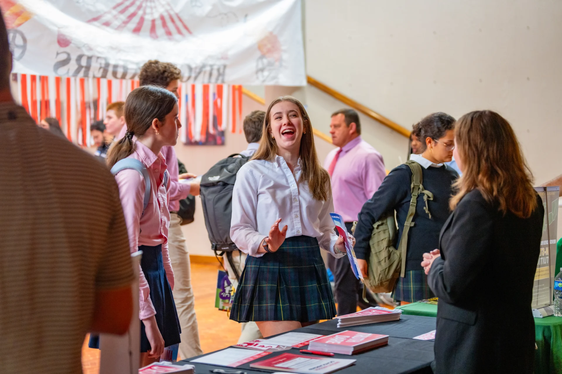 Holland Hall college counseling fair with university representatives visiting Tulsa campus