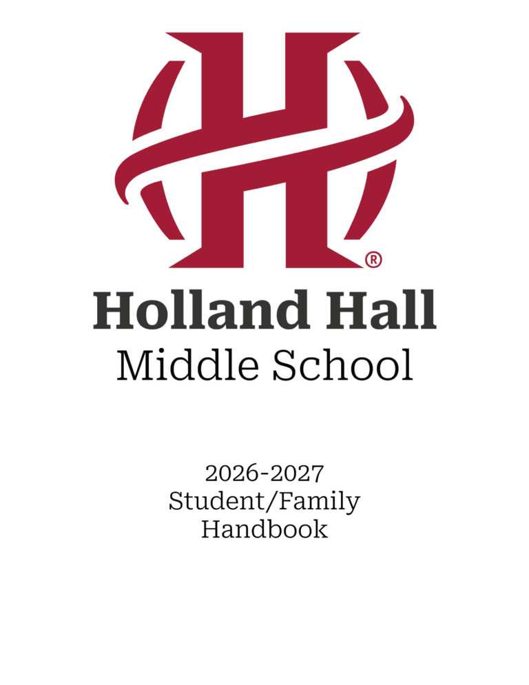 Preview image of the document: Holland Hall Middle School Handbook